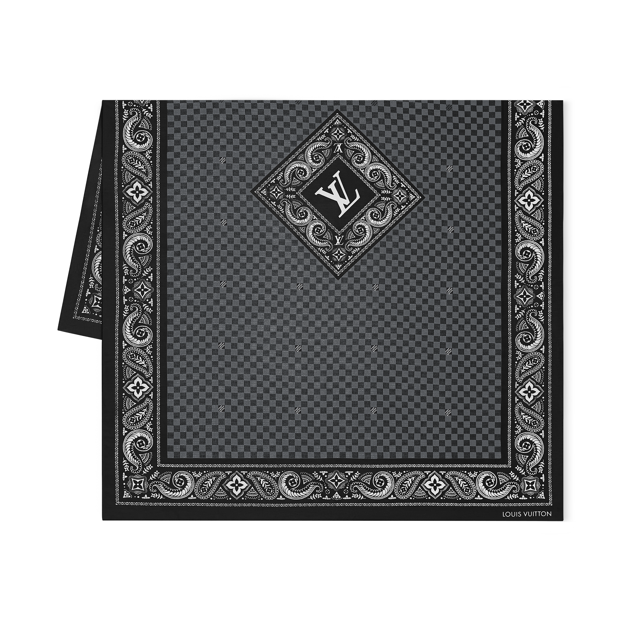 Paisley Stole - Luxury S00 Black | LOUIS VUITTON